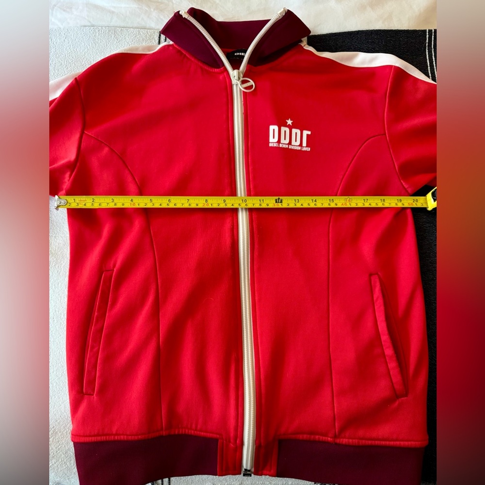 Diesel Men’s Red Track Jacket with DDDL logo size L - Picture 8 of 10